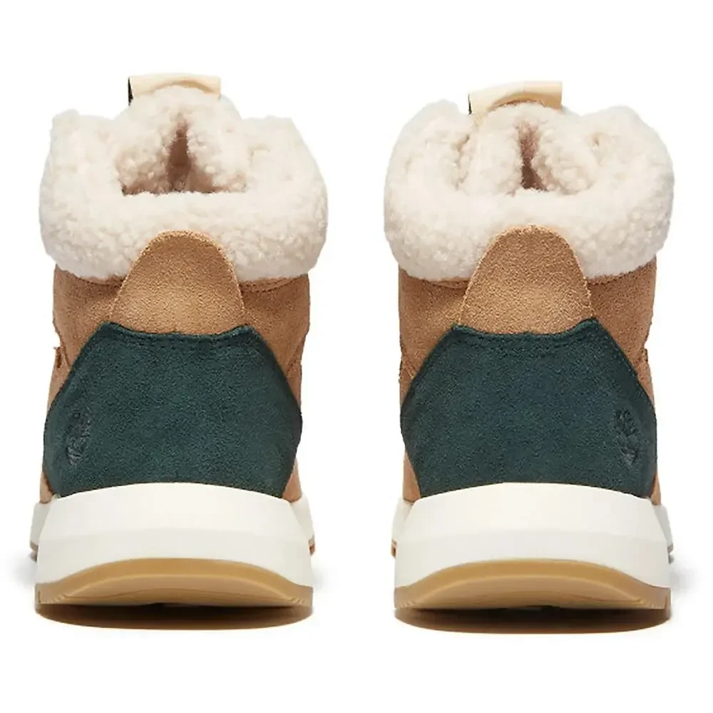 TIMBERLAND WOMEN'S RETRO SWIFT HIGH‎ TOP LACE SNEAKER MEDIUM BEIGE SUEDE Size 8